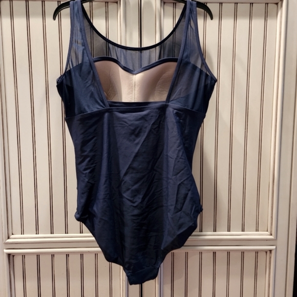 Merona Navy One Piece Swimsuit Size XL - Picture 3 of 6